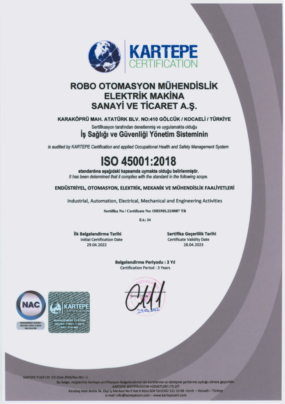 ISO 45001:2018